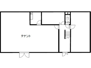 大津市大江３丁目の事務所の間取り