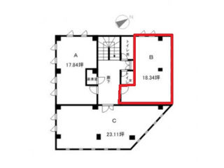 草津市大路２丁目の事務所の間取り