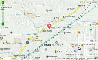 【地図】 | 仙台市宮城野区東仙台1丁目一棟アパート