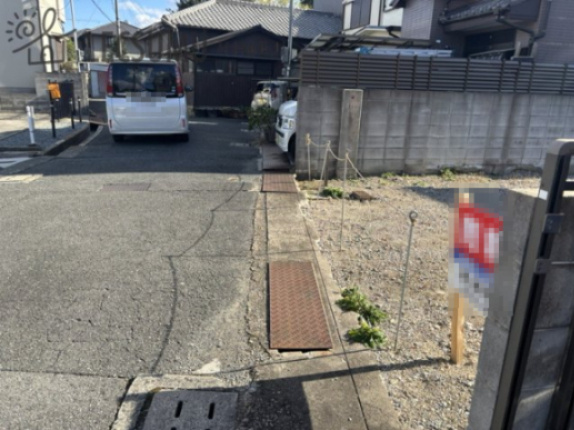 姫路市伊伝居／売土地の前面道路含む現地写真