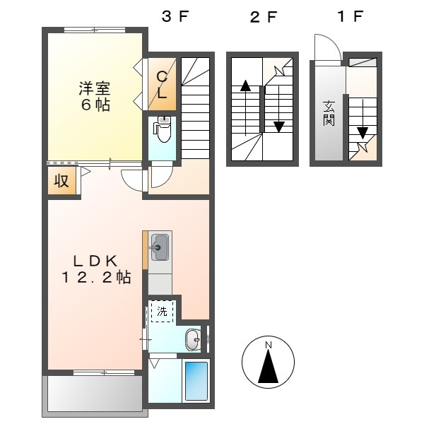 ヴィラ・マウントワン上東Bの間取り