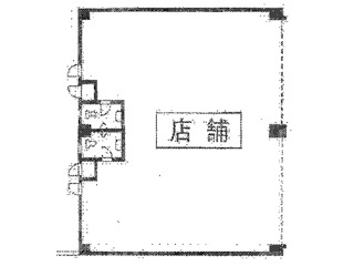 大津市平津１丁目の店舗一部の区画図