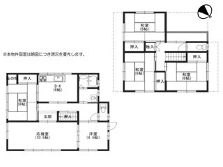湖南市宝来坂３丁目の店舗事務所の間取り