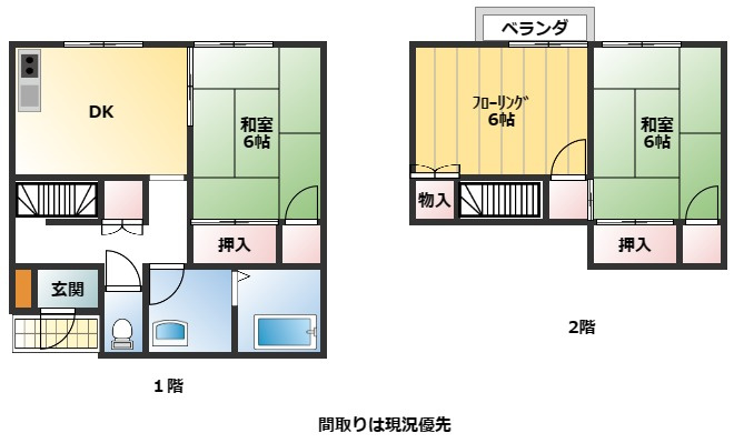 グリーンハイツ伊東の間取り