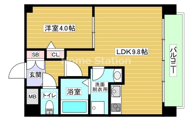 【間取り】 | プール・トゥジュール梅田ウエストⅡ