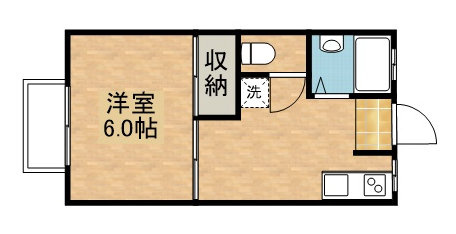 【間取り】 | ピースコート泉が丘C