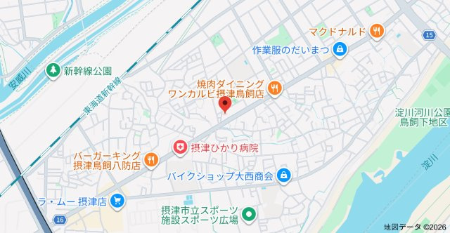 エリータ鳥飼の地図