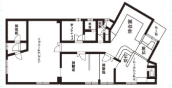 守山市大門町の店舗一部の間取り