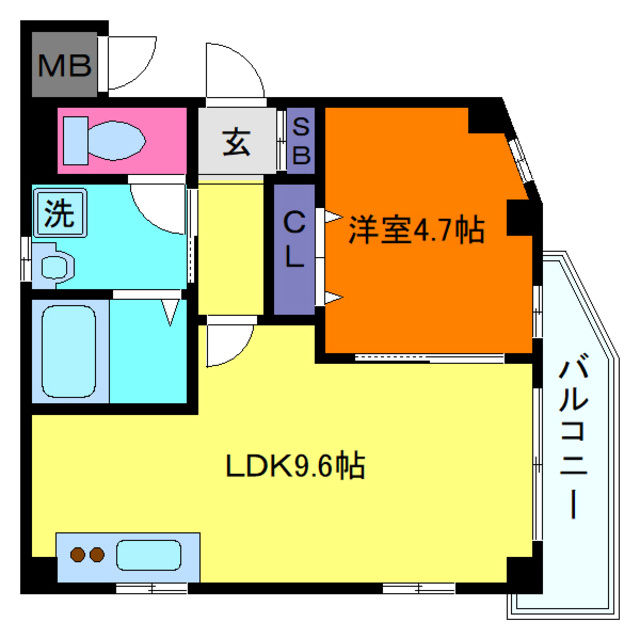 ミヤケンパレスⅡの間取り