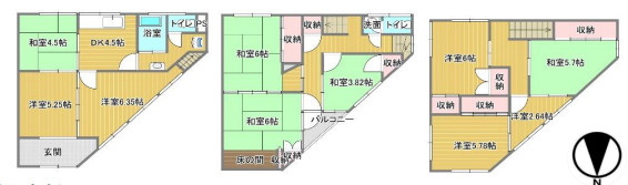 吉野郡下市町大字下市　中古戸建の間取り|◆どこか懐かしい下市町でゆったりセカンドライフをお過ごしされませんか!(^^)!　