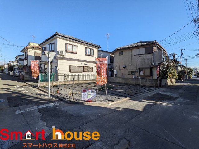 相模原市南区若松　条件無し売地の前面道路含む現地写真