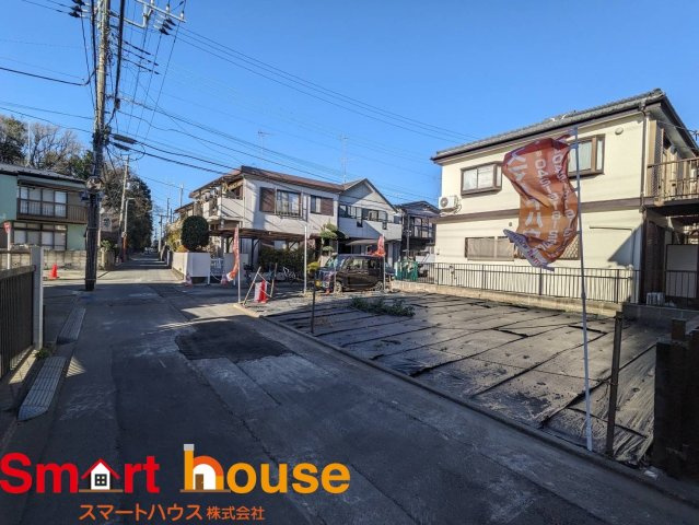 相模原市南区若松　条件無し売地の前面道路含む現地写真