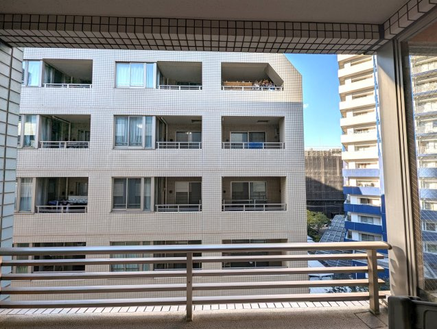 クラリティ・アスールの展望|バルコニー前面の眺めです。本物件は眺望や日当たりよりも、立地や利便性を重視される方に適しています