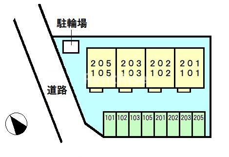 コーポラス栄の駐車場|駐車場
