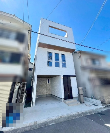 堺市堺区旭通の中古一戸建の駐車場