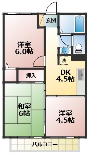 ライトコート国府台Ⅰの間取り