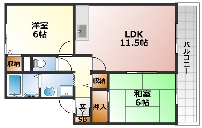 【間取り】 | オーク東須磨