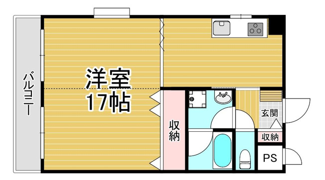 【間取り】 | ニューライフ大濠 | 現況優先。