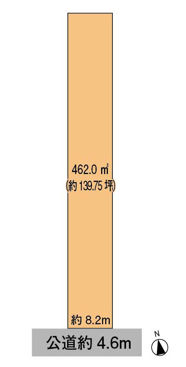 売土地　羽島市正木町新井　139.75坪の土地図