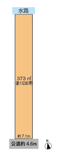 売土地　羽島市正木町新井　112.83坪の土地図