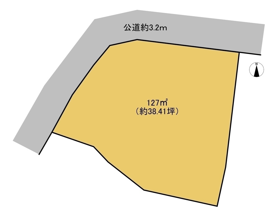 【商談中】売土地　揖斐郡大野町大字大野　38.41坪の土地図