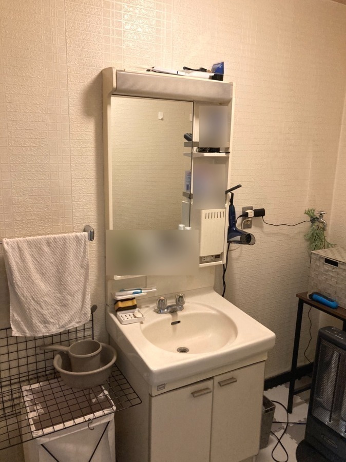 中古戸建　大垣市中川町４丁目　昭和59年築の洗面所|１階洗面