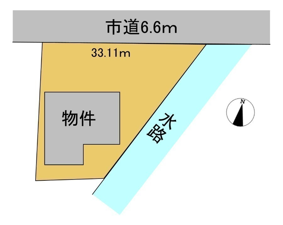 中古戸建　大垣市中川町４丁目　昭和59年築の区画図|区画図