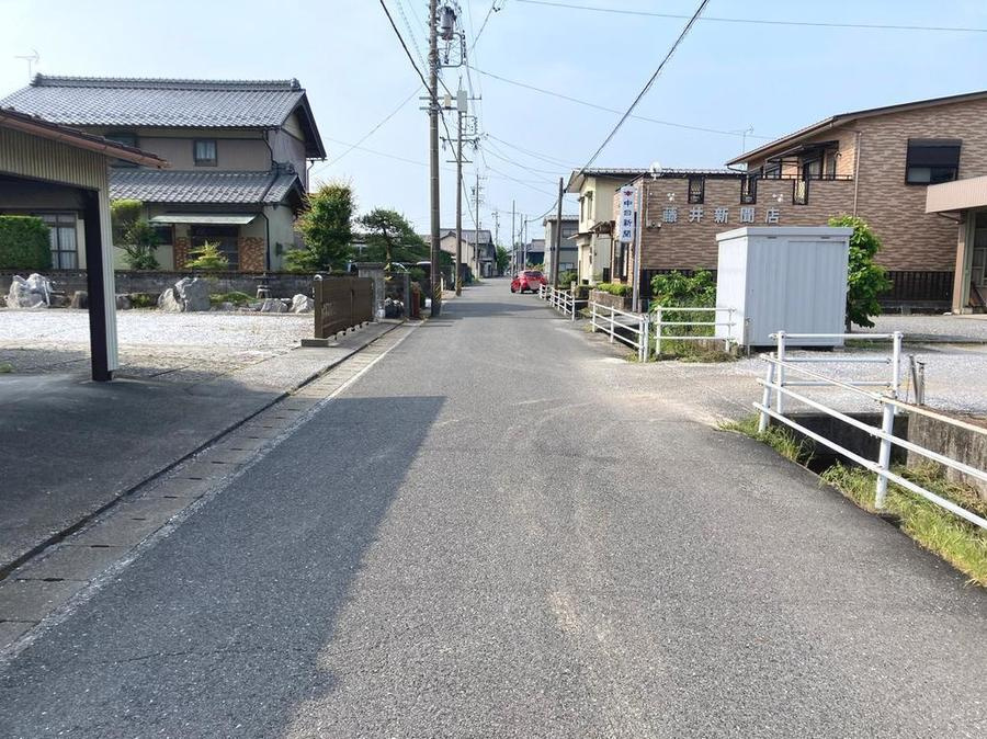 売土地　大垣市赤坂町字六町　136.42坪の前面道路含む現地写真|現地（2023年5月22日撮影）
