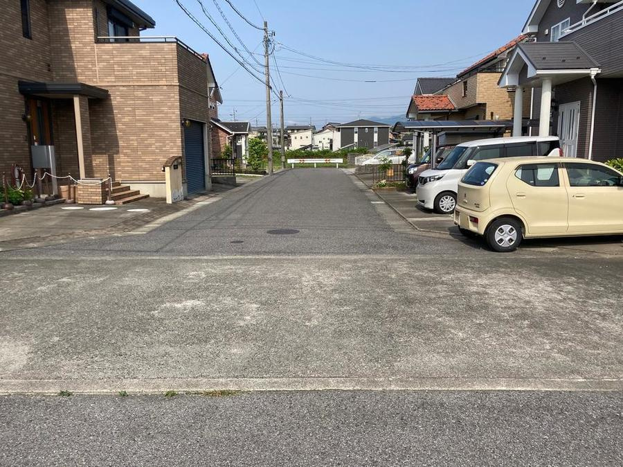 売土地　大垣市赤坂大門3丁目　136.42坪の前面道路含む現地写真|現地（2023年5月22日撮影）　東側道路