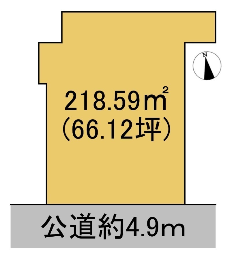 売土地　揖斐郡大野町黒野　66.12坪の土地図