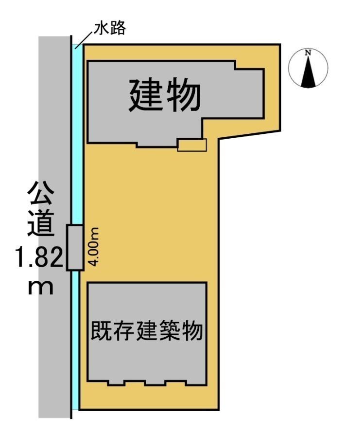 中古戸建　大垣市林町7丁目　平成8年築　平屋建ての区画図|区画図