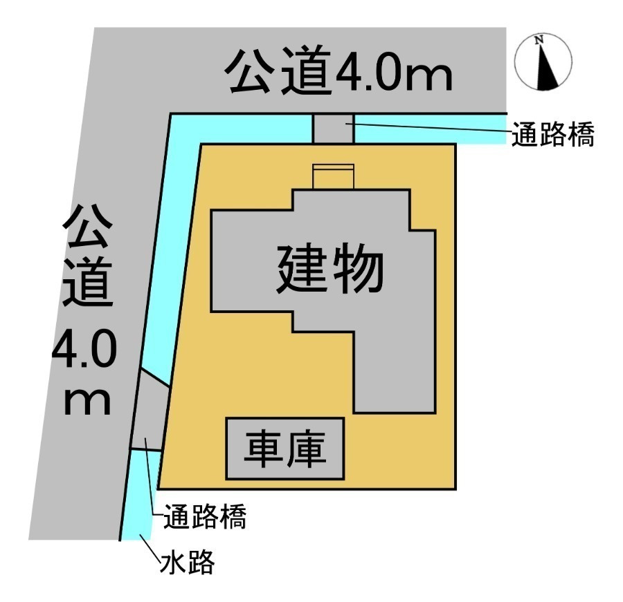 中古戸建　大垣市八島町　昭和44年築の区画図|区画図