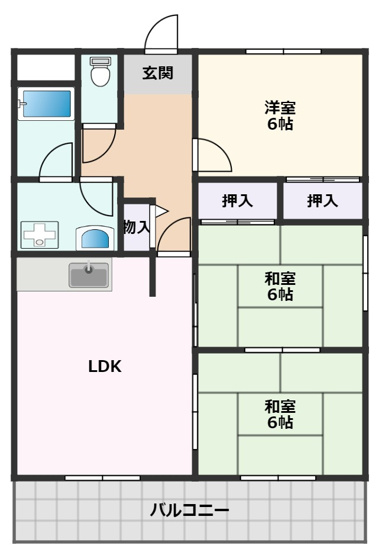 【間取り】 | パークサイド山田