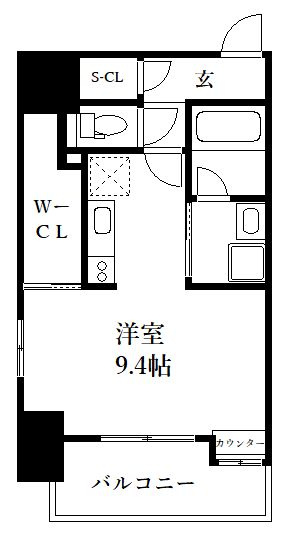 【間取り】 | アソシアグロッツォ天神ミッドシティ | 現況優先。