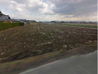 草津市芦浦町の事業用地の庭