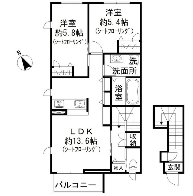 パークガーデン　シャルドンの間取り