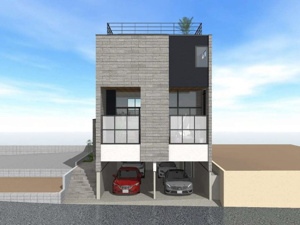 【完成予想図】 | 建物プラン完成予想図（建物面積339.48平米、建物価格16600万円）