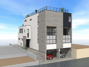 【完成予想図】 | 建物プラン完成予想図（建物面積339.48平米、建物価格16600万円）