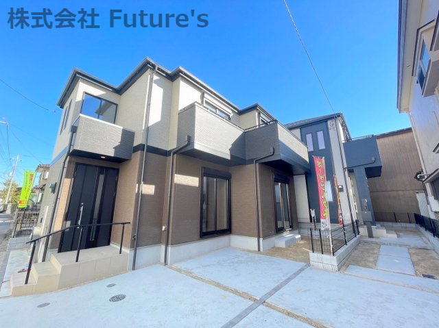 流山市流山3丁目　新築戸建　全2棟　2号棟の外観|流山小学校・南部中学校エリア