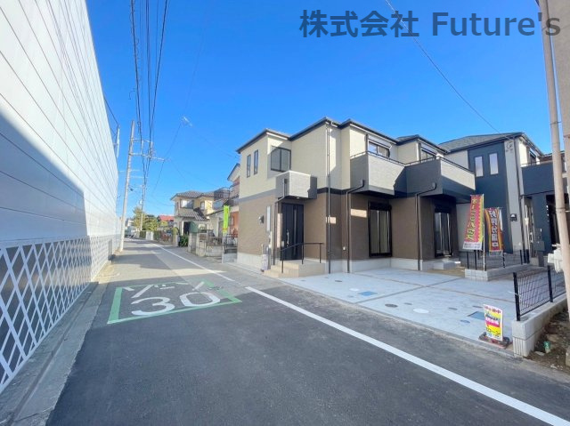 流山市流山3丁目　新築戸建　全2棟　2号棟の前面道路含む現地写真|前面道路含む現地写真です。