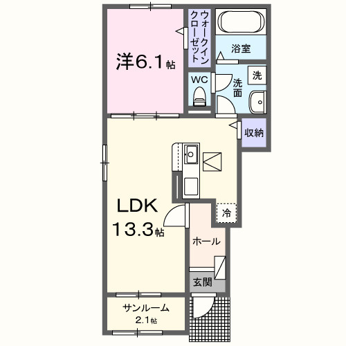 クレールCの間取り
