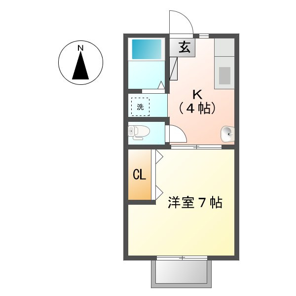 グリーンヒルズＫの間取り