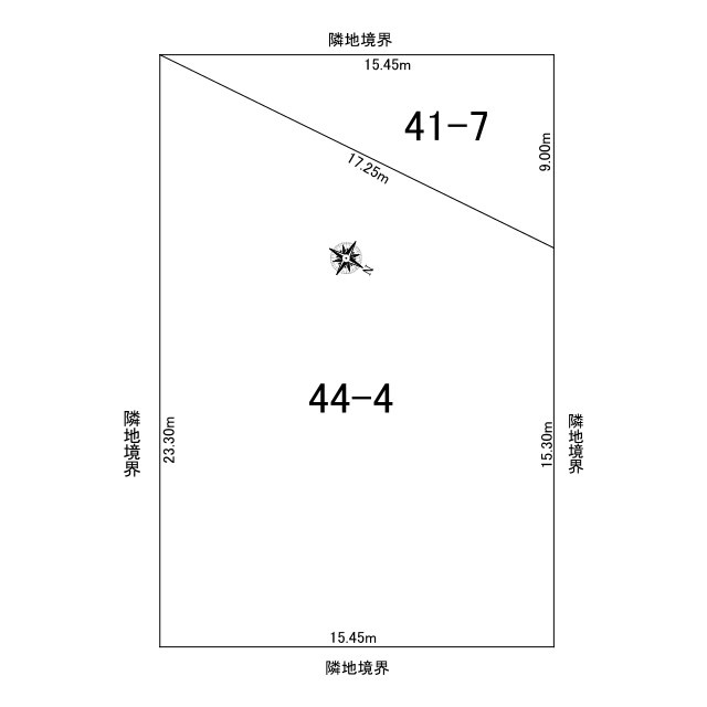 網走市桂町２丁目４１番地７、４４番地４、４５番３９　中古売共同住宅の区画図