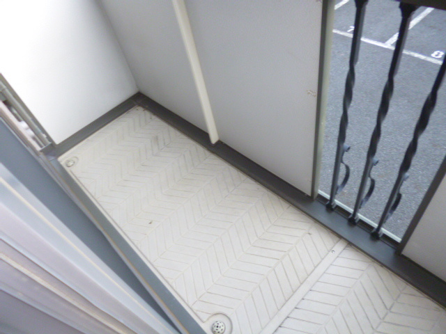 アムールスクウェア壱番館のバルコニー