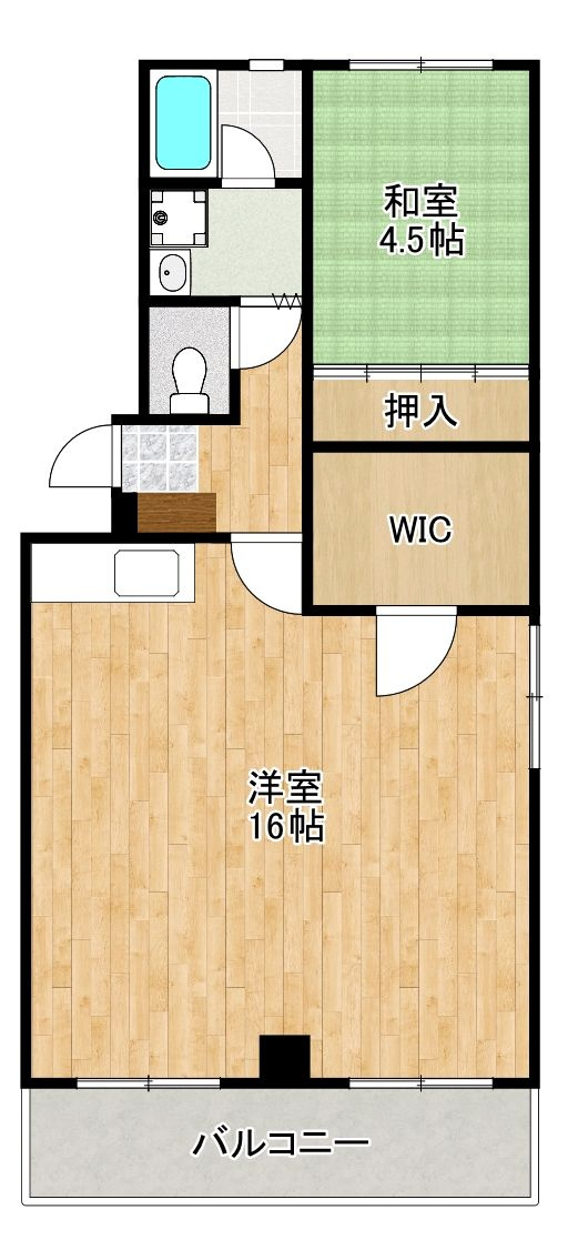 大坪ハイツの間取り