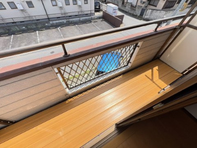 アビタシオン中川Ⅱのバルコニー
