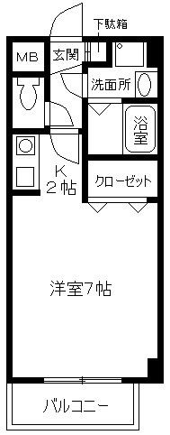 アトランティックコート弐番館の間取り