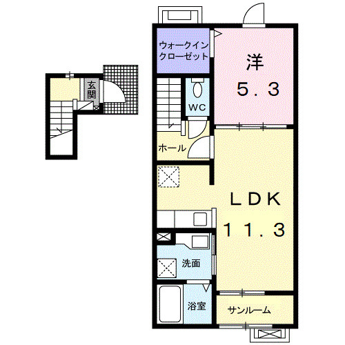 メゾンシュエットの間取り|間取図