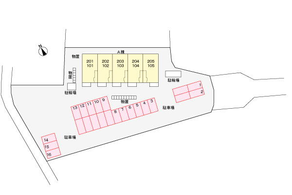 グランドホープ壱番館の駐車場|駐車場