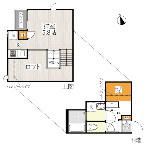 【間取り】 | ＣＢ箱崎東ミッレ